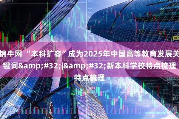 锦牛网 “本科扩容”成为2025年中国高等教育发展关键词&#32;|&#32;新本科学校特点梳理