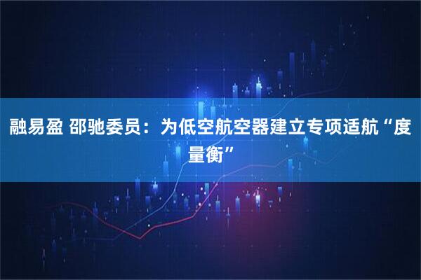 融易盈 邵驰委员：为低空航空器建立专项适航“度量衡”