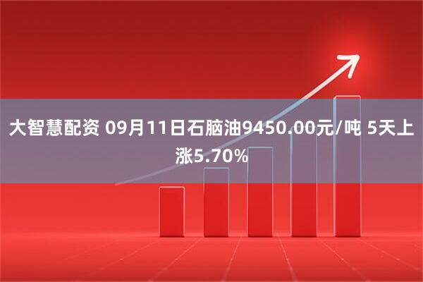 大智慧配资 09月11日石脑油9450.00元/吨 5天上涨5.70%